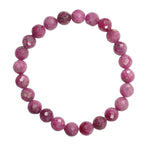 Ruby Bracelet - Round Cut Beads 8mm