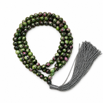 Load image into Gallery viewer, Ruby Zoisite Japamala