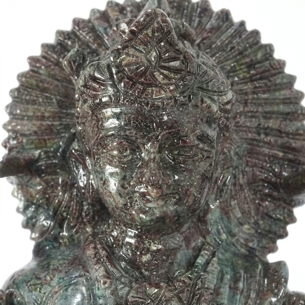 Ruby Zoisite Lakshmi Idol 