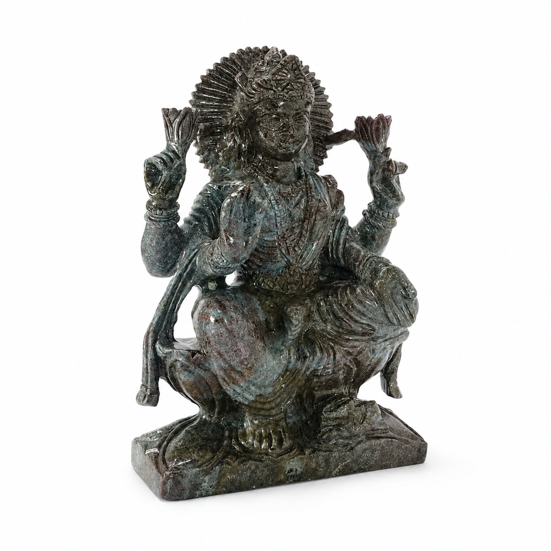 Ruby Zoisite Lakshmi Idol