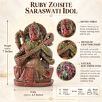 Load image into Gallery viewer, Ruby Zoisite Saaswati Idol