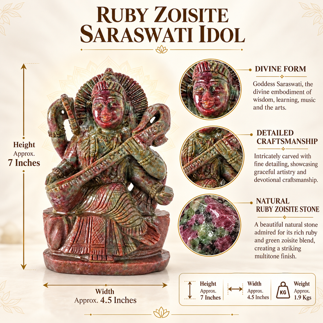 Ruby Zoisite Saaswati Idol