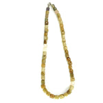 Load image into Gallery viewer, Golden Rutilated Quartz Necklace - Square Beads 1 Layer
