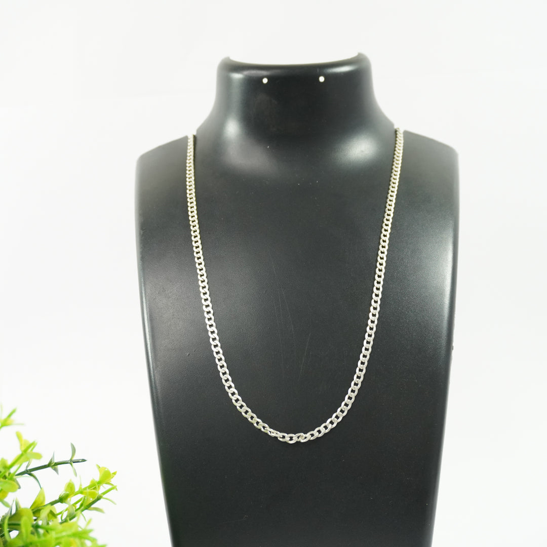 Silver Chain - Bold Interlocking