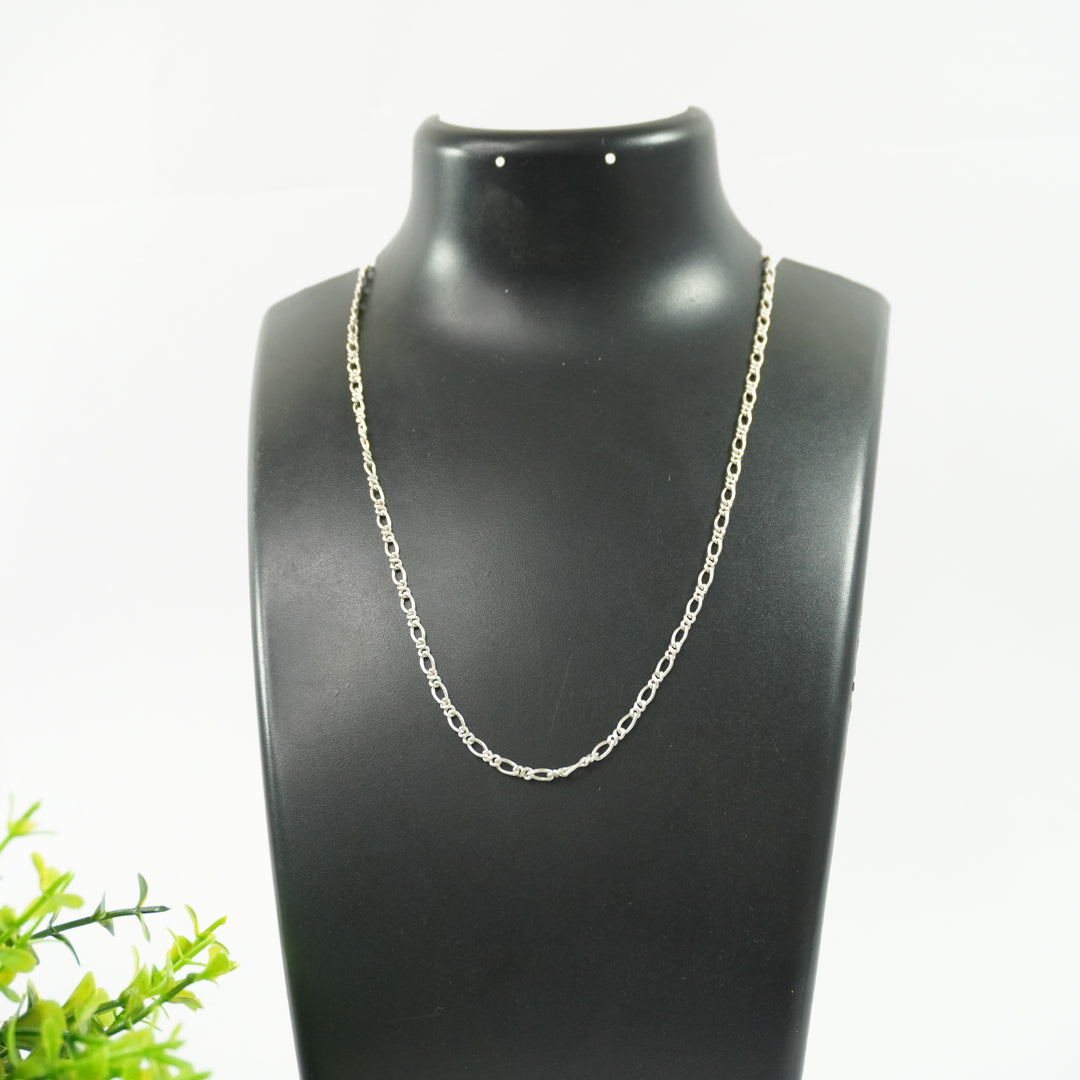 Silver Chain - Medium Oval Interlocking