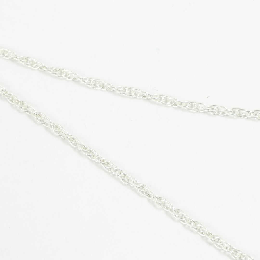 Silver Chain - Small Double Oval Interlockings