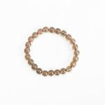 Load image into Gallery viewer, Smokey Quartz Bracelet: Removes Fear - Round Beads 8mm
