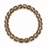 Load image into Gallery viewer, Smokey Quartz Bracelet: Wheel Cut