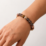 Load image into Gallery viewer, Smokey Quartz &amp; Brown Agate Bracelet