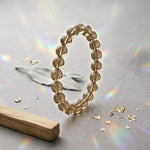 Load image into Gallery viewer, Smokey Quartz Bracelet Round Cut Beads 