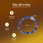 Load image into Gallery viewer, Sodalite Bracelet: Insight and Rationality
