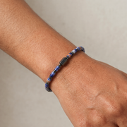 Sodalite & Hematite Bracelet: Disc Cut