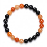 Load image into Gallery viewer, Orange Aventurine and Black Tourmaline