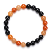Orange Aventurine and Black Tourmaline