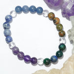 Load image into Gallery viewer, Third Eye Chakra Support Bracelet - Round Beads 9mm
