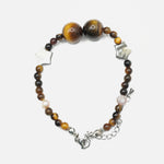 Load image into Gallery viewer, Tiger&#39;s Eye Bracelet: Star Charm
