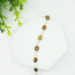 Load image into Gallery viewer, Tiger&#39;s Eye Silver Bracelet
