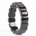 Load image into Gallery viewer, Black Tourmaline Bracelet: Protection - Oval Beads
