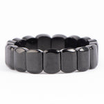 Load image into Gallery viewer, Black Tourmaline Bracelet: Protection - Oval Beads
