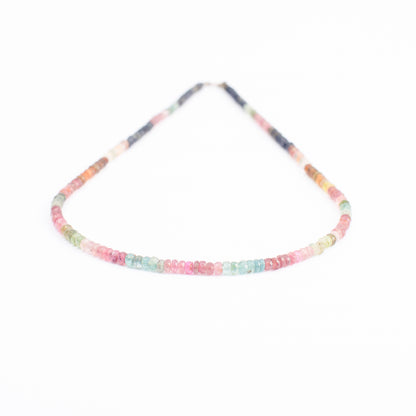 Tourmaline Multicolored Necklace 2mm