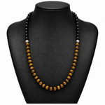 Load image into Gallery viewer, Tourmaline &amp; Tiger Eye  Necklace
