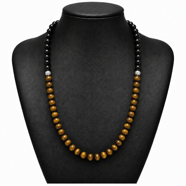 Tourmaline & Tiger Eye  Necklace