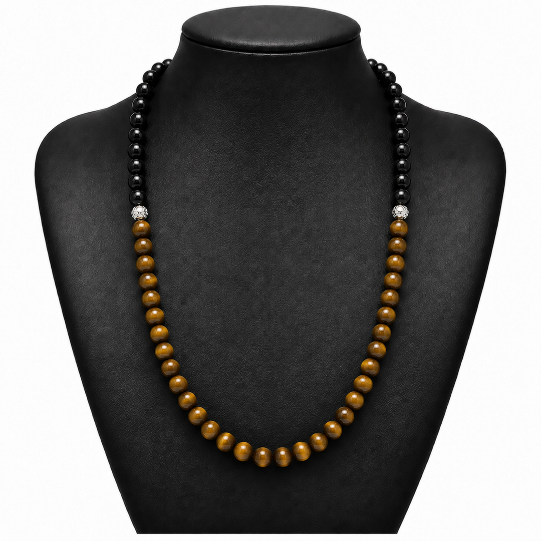 Tourmaline & Tiger Eye  Necklace