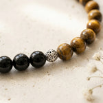 Load image into Gallery viewer, Tourmaline &amp; Tiger Eye  Necklace