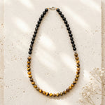 Load image into Gallery viewer, Tourmaline &amp; Tiger Eye  Necklace