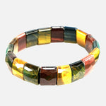 Load image into Gallery viewer, Tri-Coloured Tiger&#39;s Eye Bracelet: Boosts Self Confidence - Square Beads
