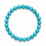 Load image into Gallery viewer, Turquoise Bracelet: Round Beads 8mm