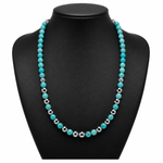 Load image into Gallery viewer, Turquoise &amp; Hematite Necklace