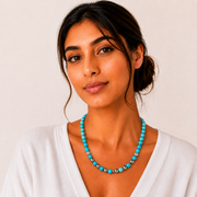 Turquoise & Hematite Necklace