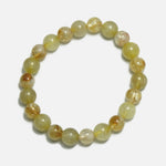 Load image into Gallery viewer, Golden Bliss Citrine and Rutile Bracelet - Round Beads
