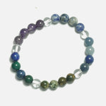 Load image into Gallery viewer, Third Eye Chakra Support Bracelet - Round Beads 9mm
