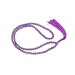 Load image into Gallery viewer, Amethyst Japamala: Peace and Calm - Round Plain Beads 8mm
