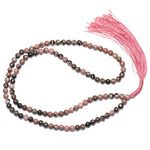 Load image into Gallery viewer, Rhodonite Japamala: Round Plain Beads 8mm
