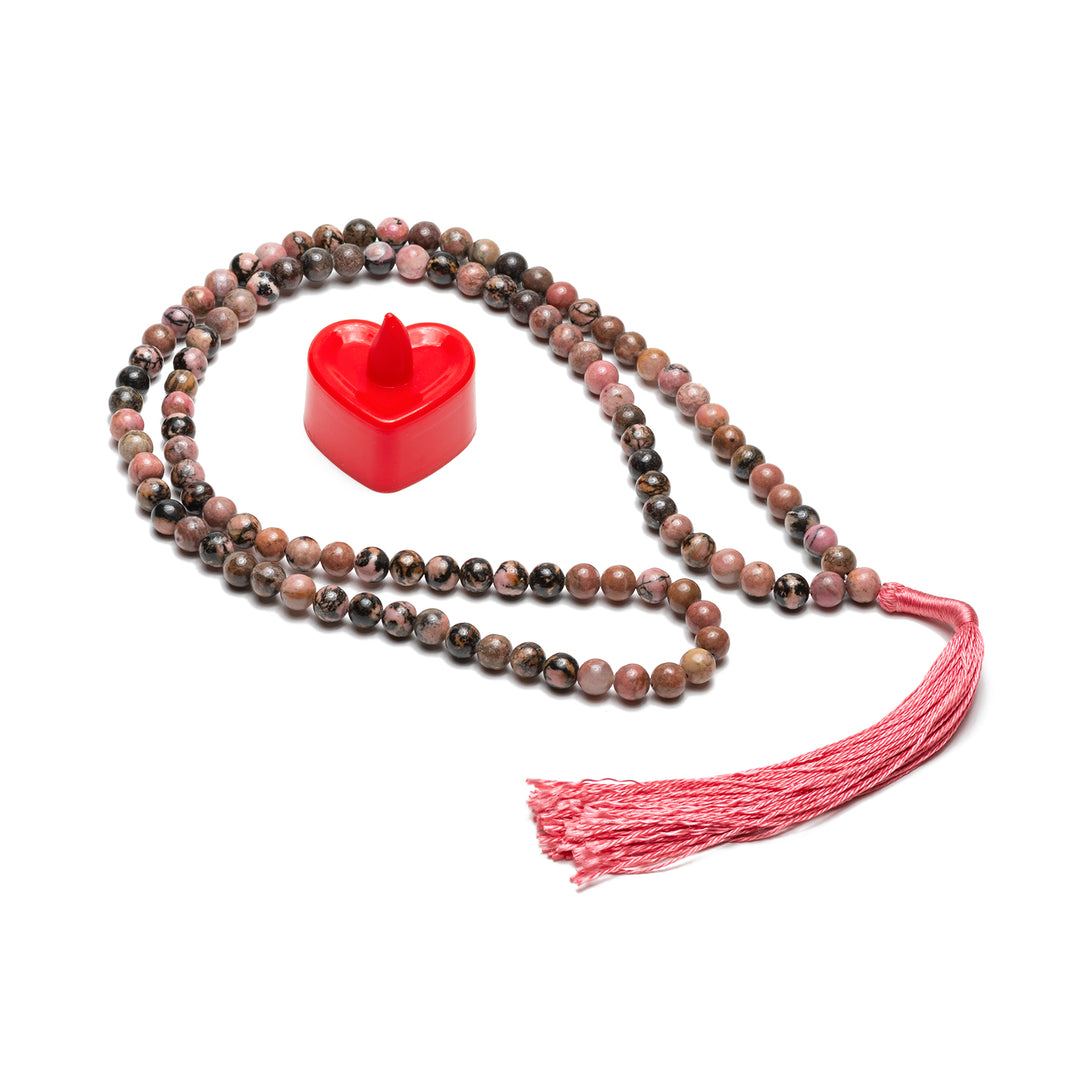 Rhodonite Japamala: Love and Emotional Healing