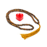 Load image into Gallery viewer, Tiger&#39;s Eye Japamala: Round Plain Beads  8mm
