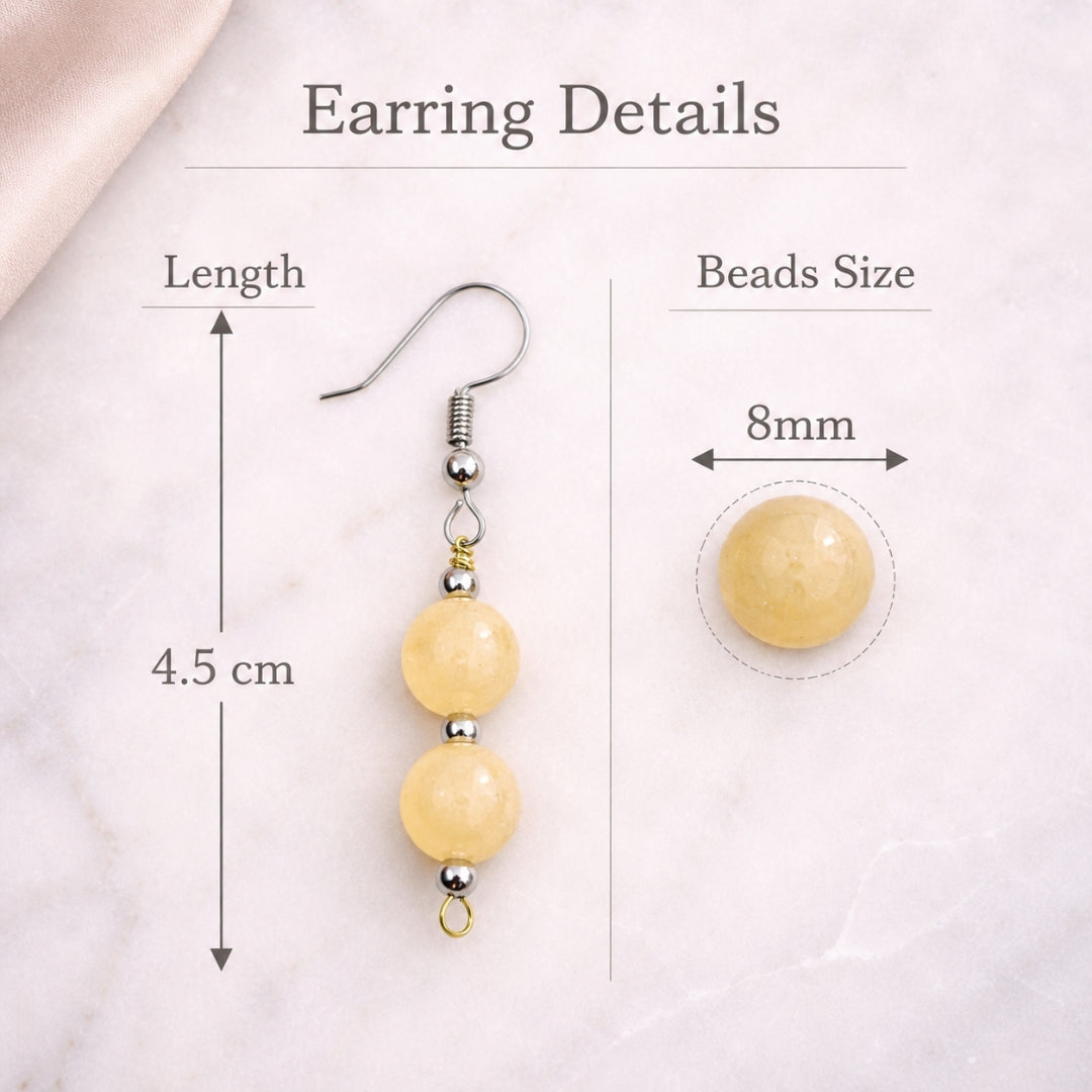 Calcite Bead Earrings