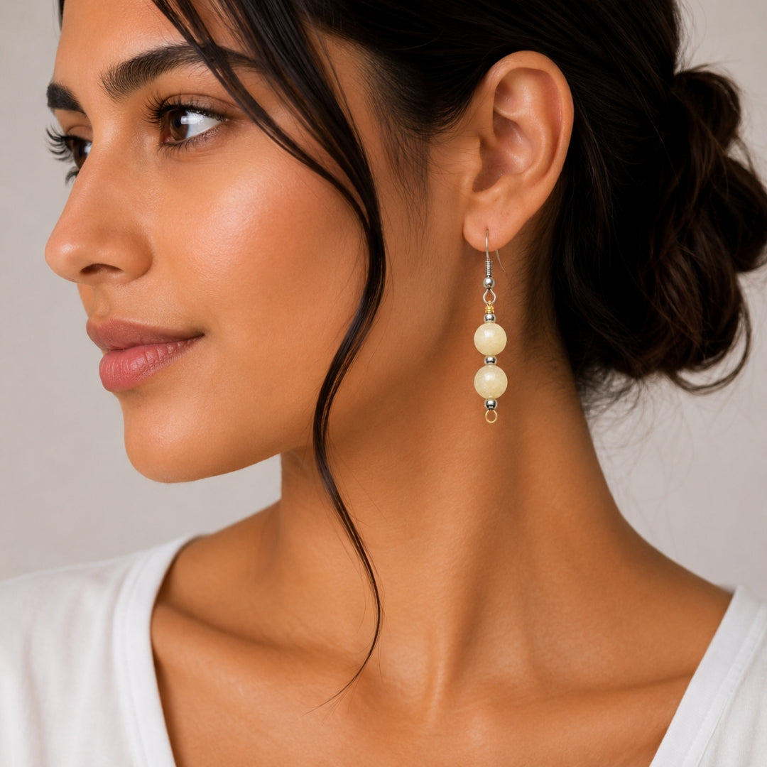 Calcite Bead Earrings