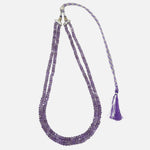 Load image into Gallery viewer, Amethyst Necklace: Peace and Calm - Oval Beads 2 Layer
