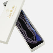 Amethyst Necklace: Peace and Calm - Oval Beads 3 Layer Necklace