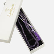 Amethyst Necklace: Peace and Calm - Oval Beads 2 Layer