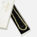 Load image into Gallery viewer, Citrine Necklace: Oval Beads 1 Layer with Pearl
