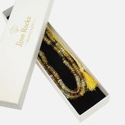 Citrine Necklace: Abundance - Oval Beads 2 Layer Shaded