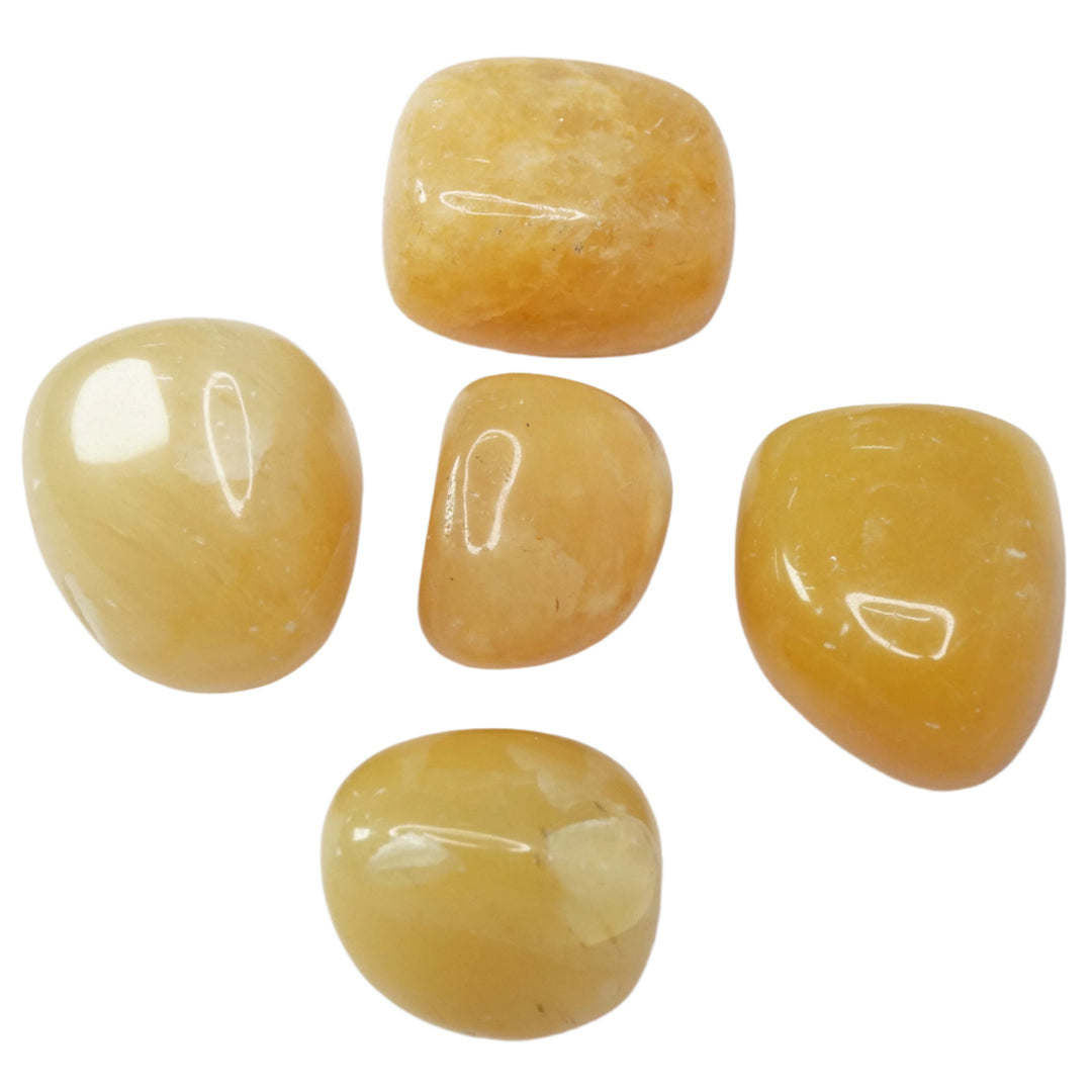 Yellow Jade Tumbled Stone