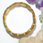 Yellow Star Lepidolite Bracelet - Oval Beads