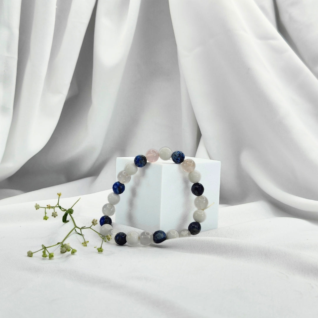 Yin Yang Round Beads Bracelet