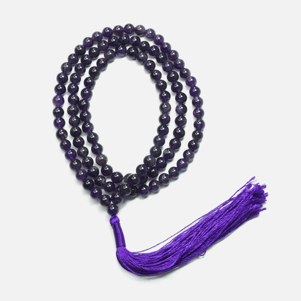 Amethyst Japamala: Peace and Calm Love Rocks